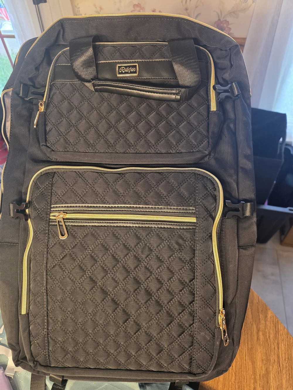 Rabjen Expandable Daddy Baby Diaper Bag Backpack